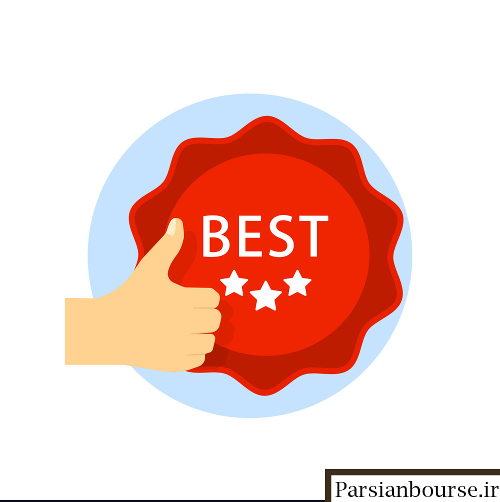 best choice icon with thumb up and emblem isolated vector 20165411