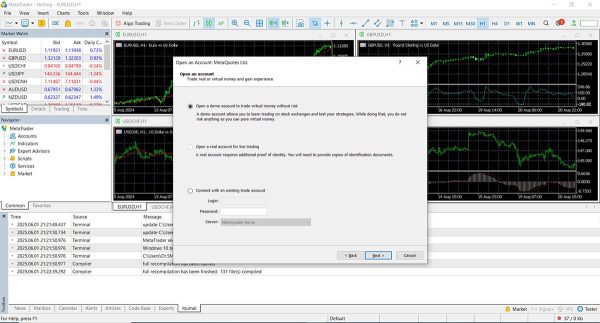 آموزش افتتاح حساب دمو متاتریدر از 0 تا 100 5 انتخاب حساب دمو در متاتریدر