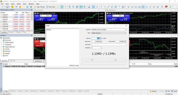 آموزش افتتاح حساب دمو متاتریدر از 0 تا 100 9 خرید و فروش در حساب دمو متاتریدر
