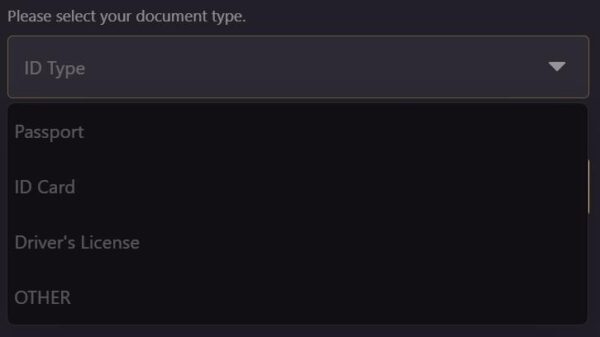 صرافی ال بانک (Lbank) چیست؟ + آموزش ثبت نام و ترید 14 انتخاب نام کشور و نوع مدرک ارسالی