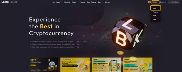 صرافی ال بانک (Lbank) چیست؟ + آموزش ثبت نام و ترید 23 واریز به صرافی ال بانک