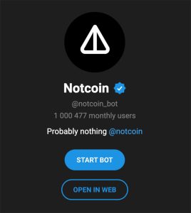 ایردراپ Notcoin
