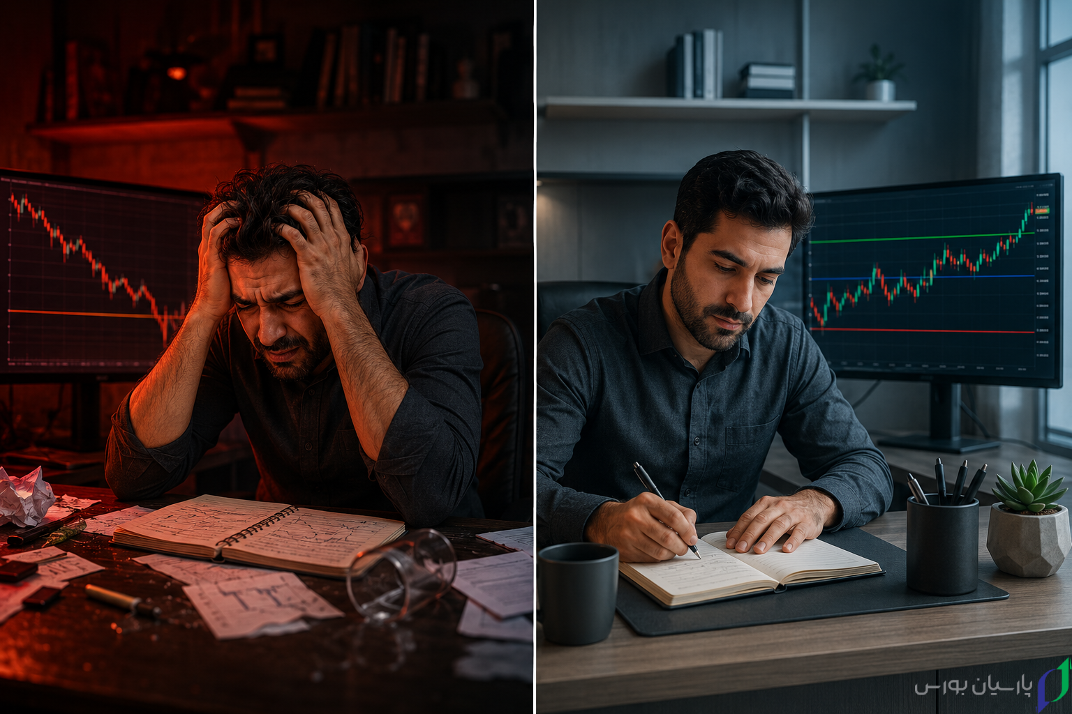 روانشناسی بازار فارکس: راهنمای کامل کنترل ذهن و احساسات در معاملهگری 3 forex psychology emotional vs disciplined trader