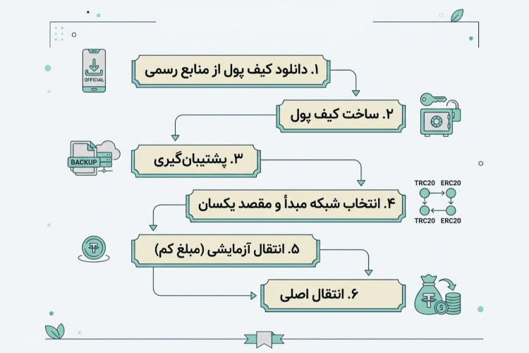 ساخت کیف پول تتر؛ آموزش گام به گام ساخت کیف پول USDT 2 image 750x500 15